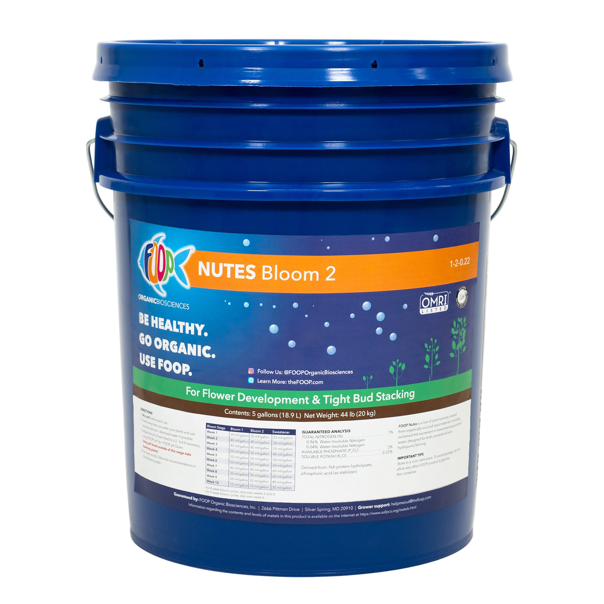 FOOP Nutes Bloom 5G Pail Pack