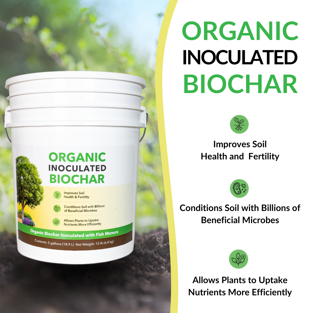 Organic Inoculated Biochar - 5G (Half Pallet of 12 Units)