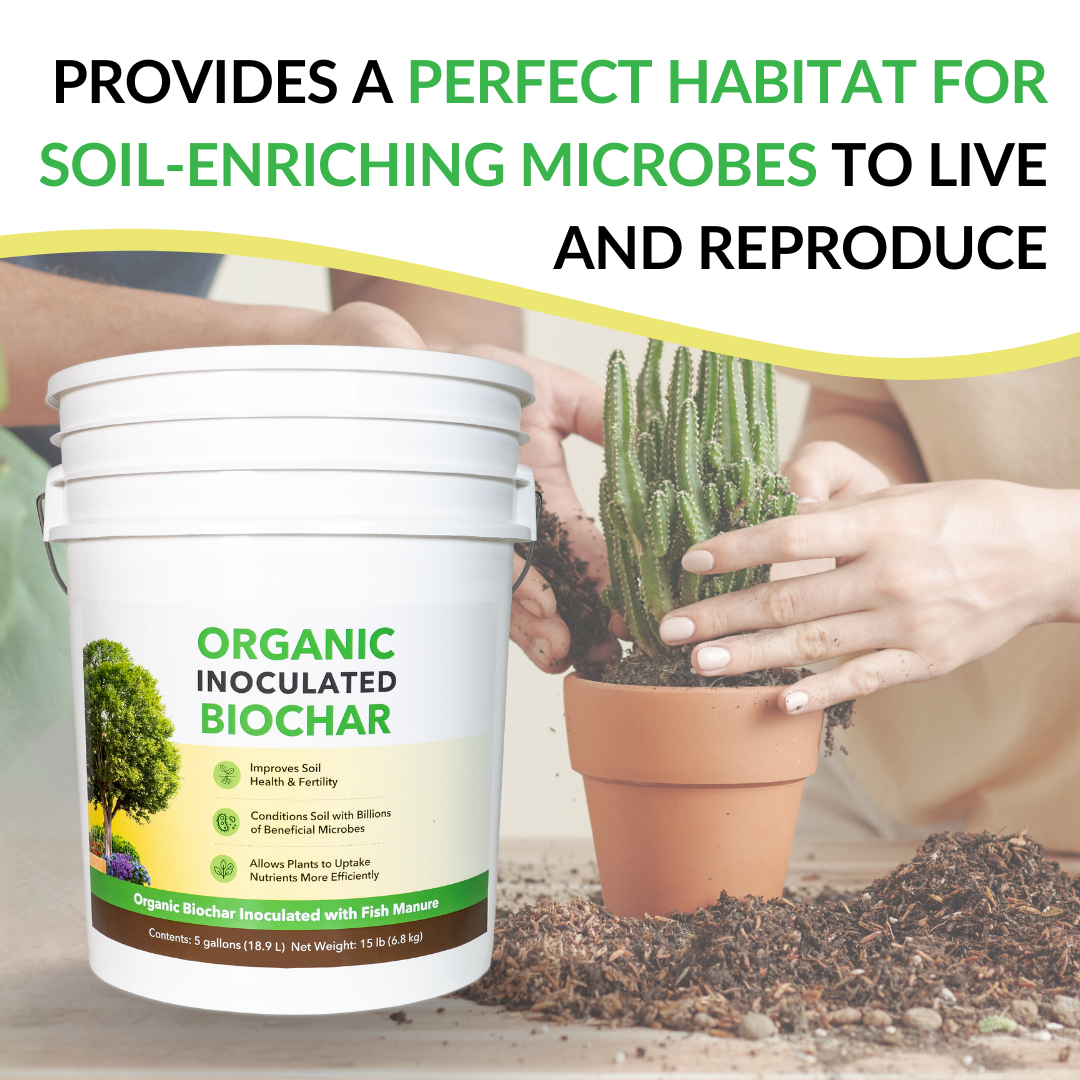 Organic Inoculated Biochar - 5G (Half Pallet of 12 Units)