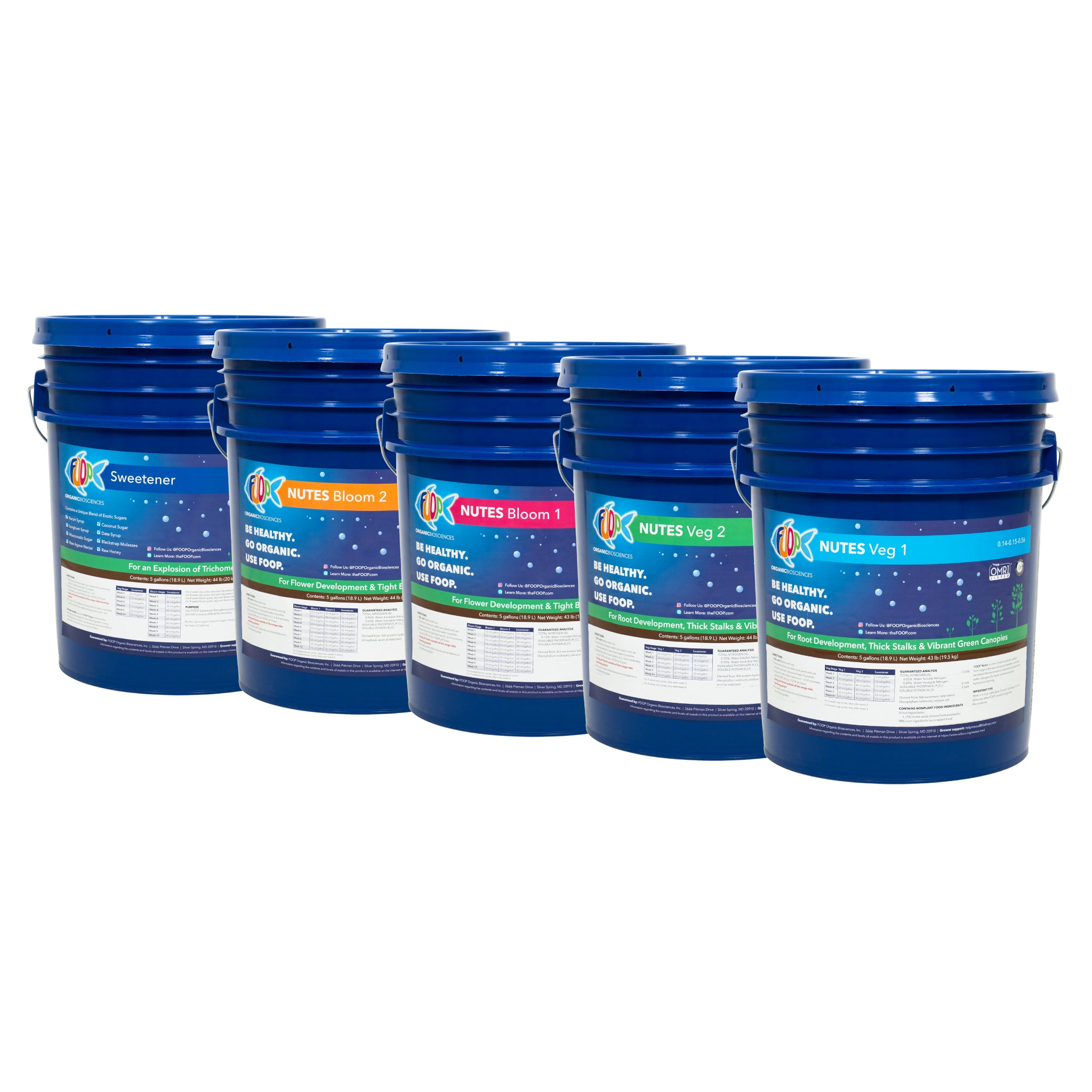 FOOP Nutes Veg & Bloom 5G Pail Pack