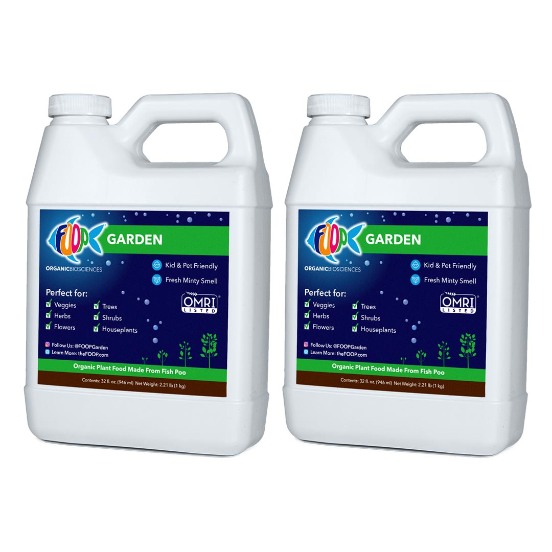 pet friendly plant fertilizer FOOP Garden – General-Purpose, Organic Nutrients for All Plants (32oz, 2 Pack)