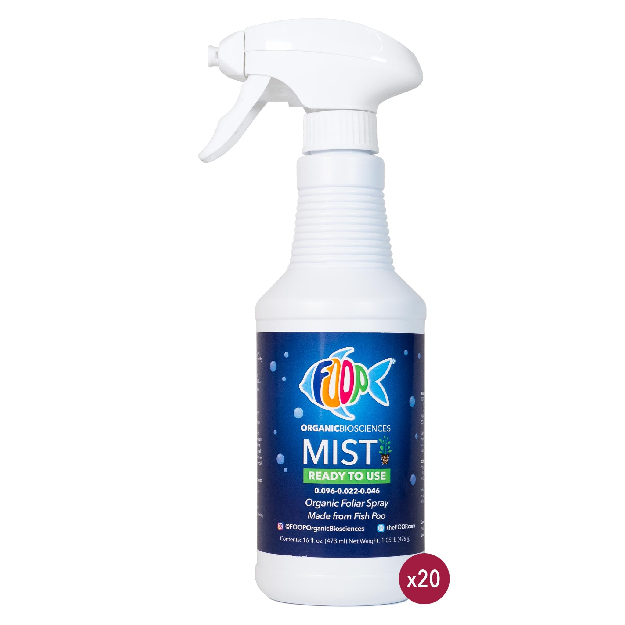 FOOP Mist Ready to Use - 16oz (Case of 20 Units)