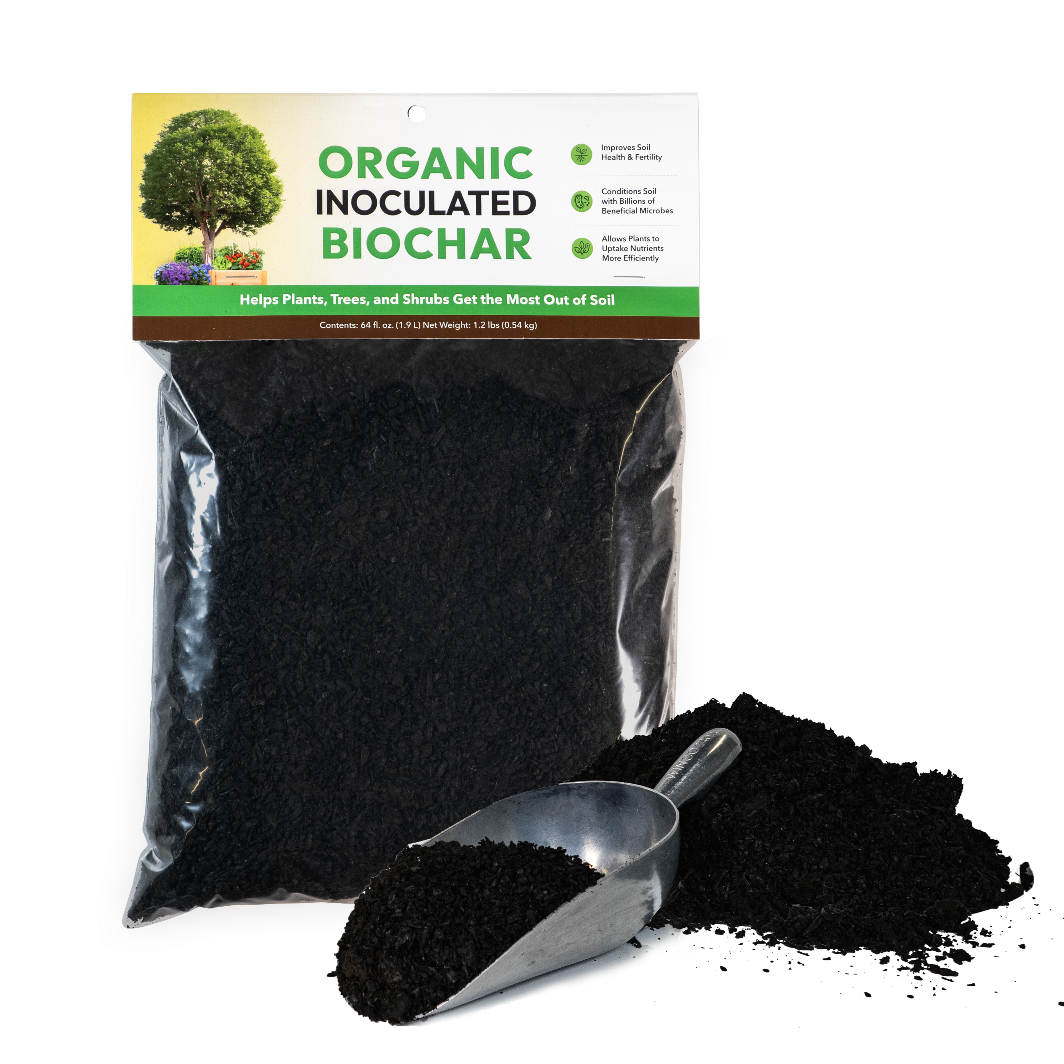 Organic Inoculated Biochar - 64oz