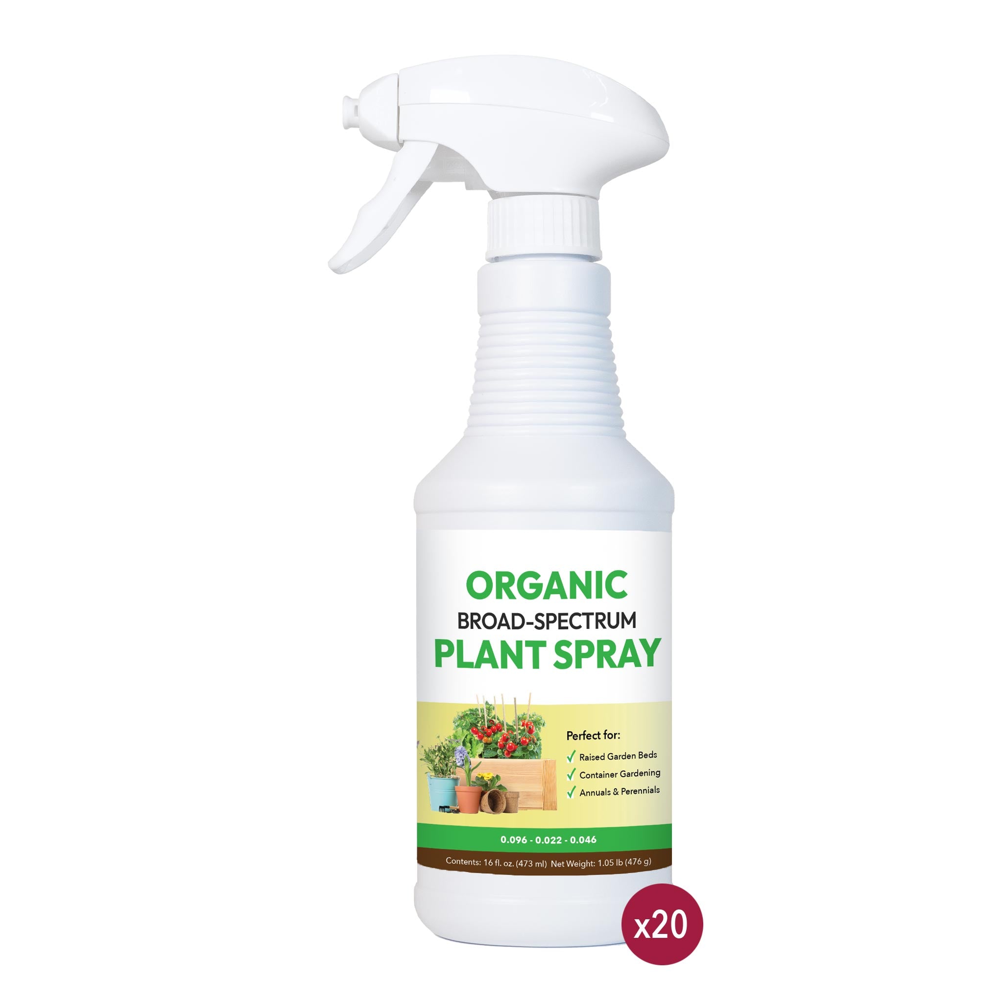 Organic Broad-Spectrum Plant Spray - 16oz (Case of 20 Units)