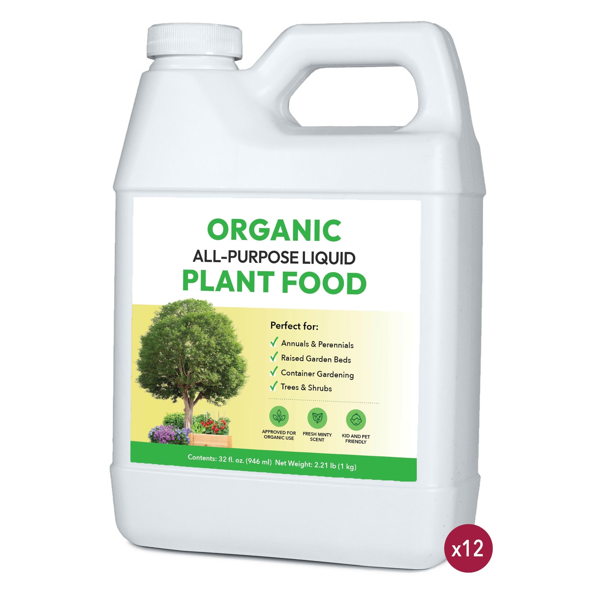 Organic All-Purpose Liquid Plant Food - 32oz (Case of 12 Units)