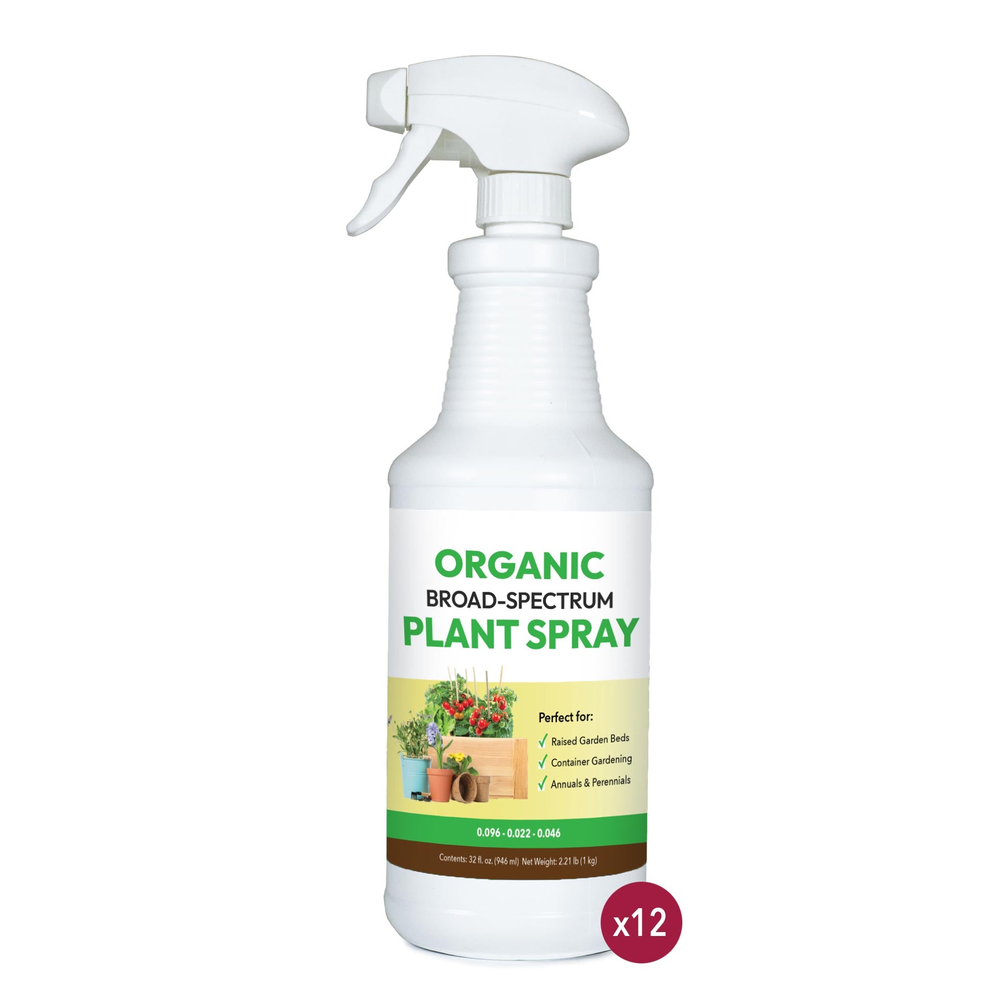Organic Broad-Spectrum Plant Spray - 32oz (Case of 12 Units)
