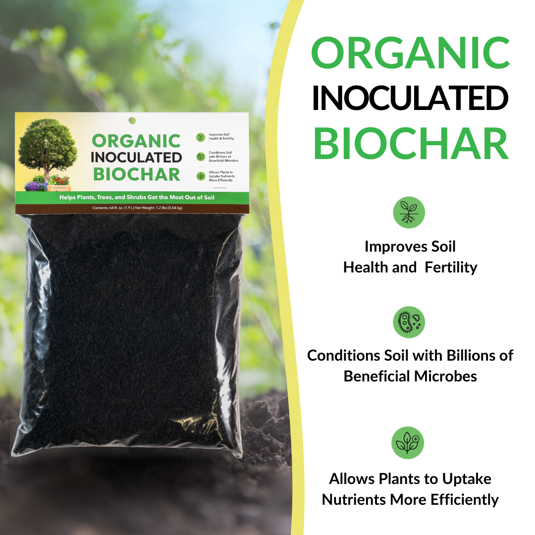 Organic Inoculated Biochar - 64oz (Case of 6 Units)