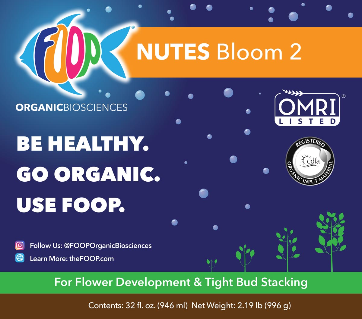 FOOP Nutes Bloom 2 Label