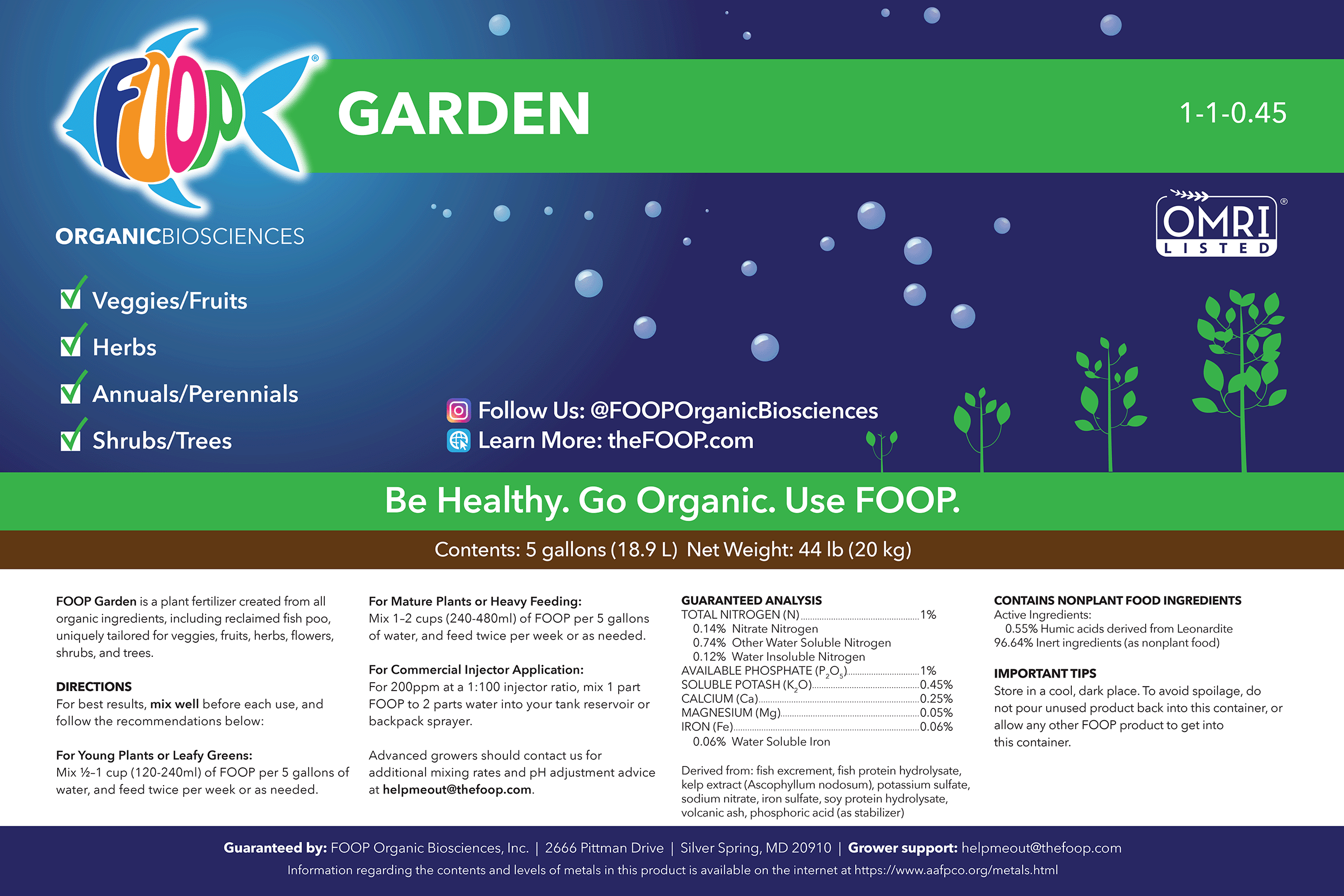 FOOP Garden - 5G (Pallet of 24 Units) (Retail)
