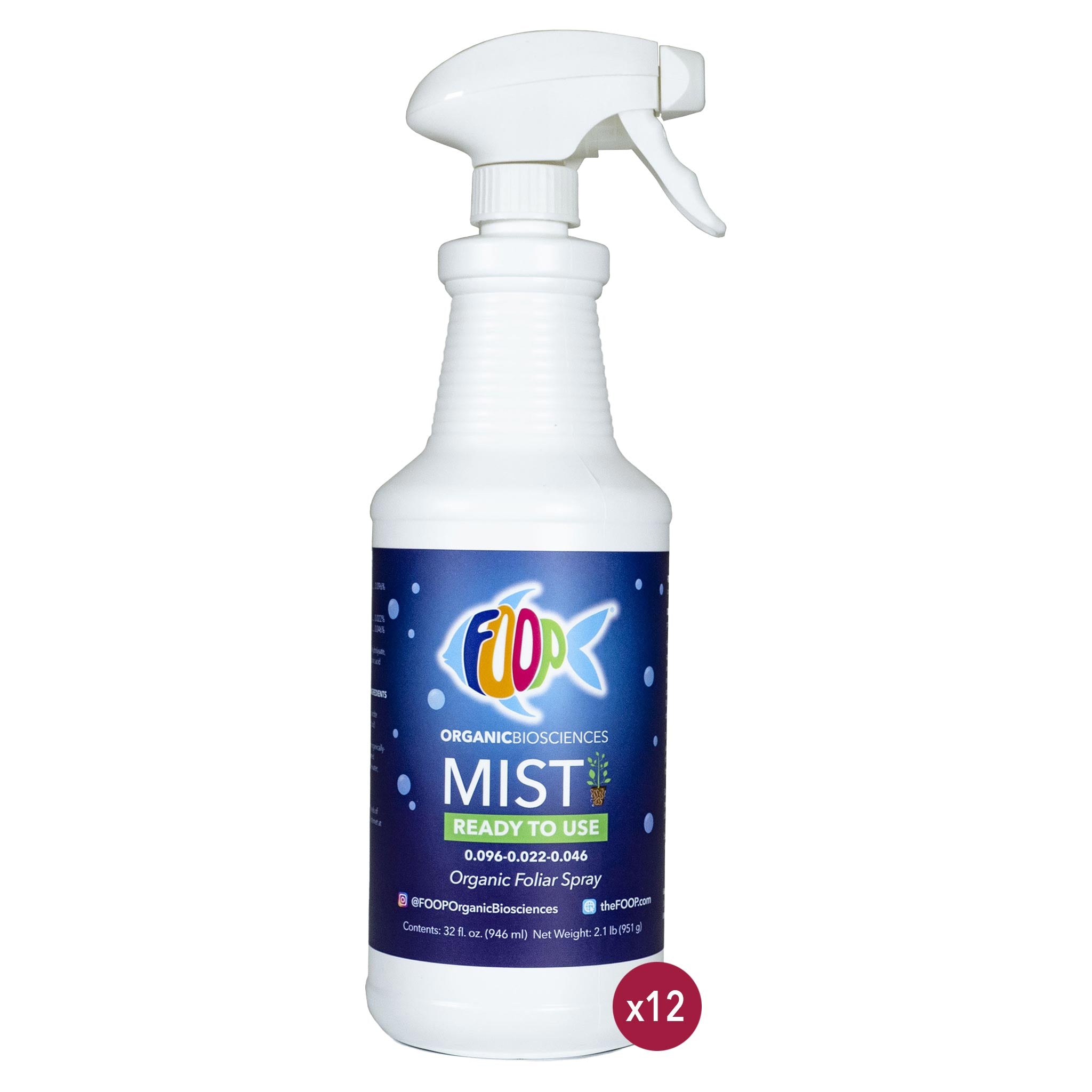 FOOP Mist Ready to Use - 32oz (Case of 12 Units)