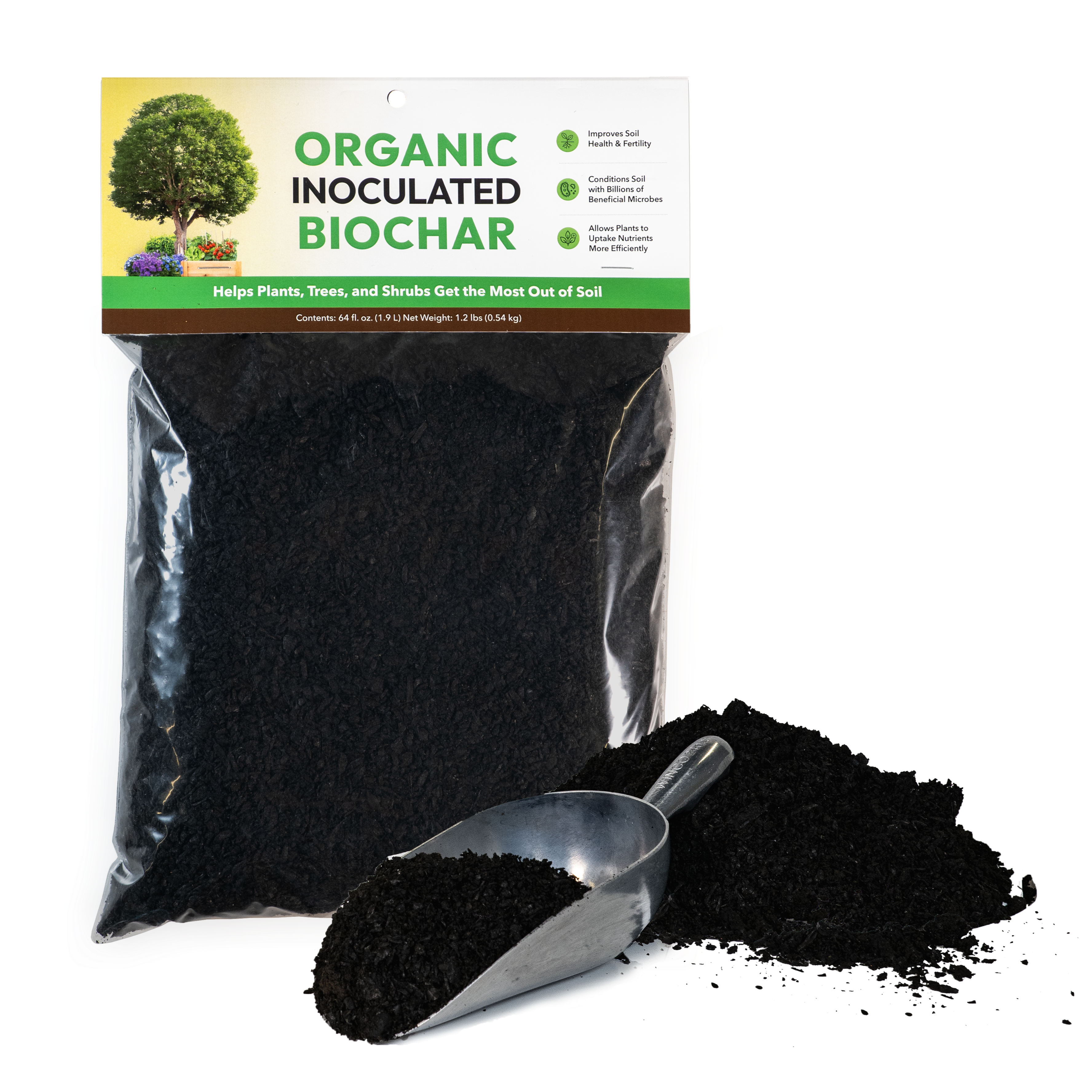 $1 Organic Inoculated Biochar - 64oz